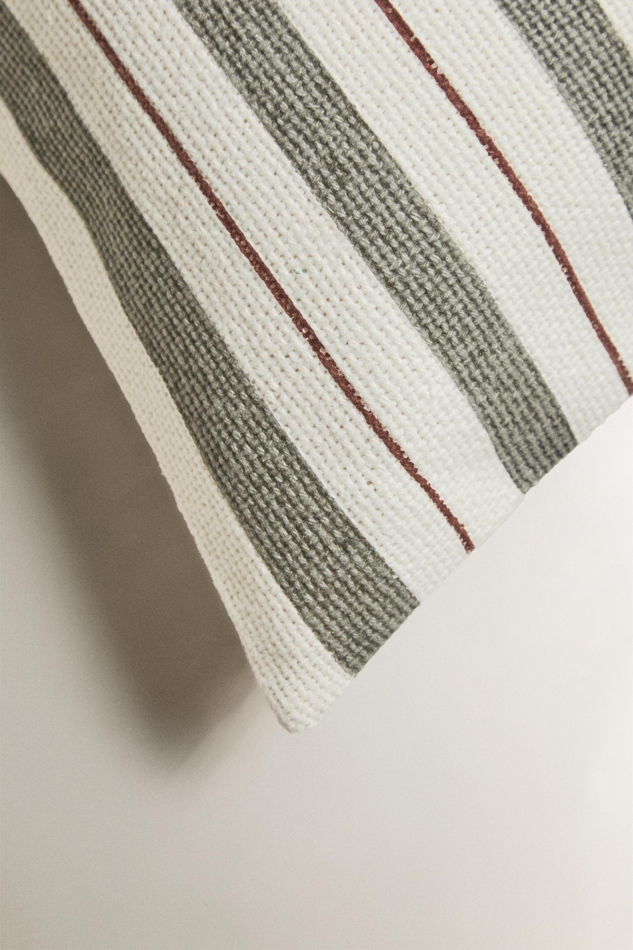 HOUSSE DE COUSSIN RAYURES
